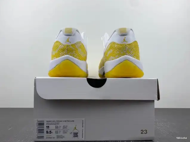 Cheap TB AH7860-107 Low WMNS Jordan Snakeskin Air 11 Yellow 0408